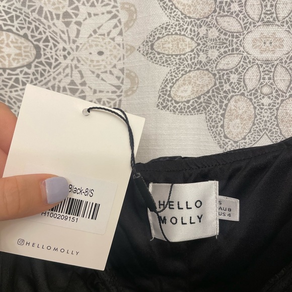 Hello Molly Chase The Satin Maxi Dress Black - Picture 5 of 6